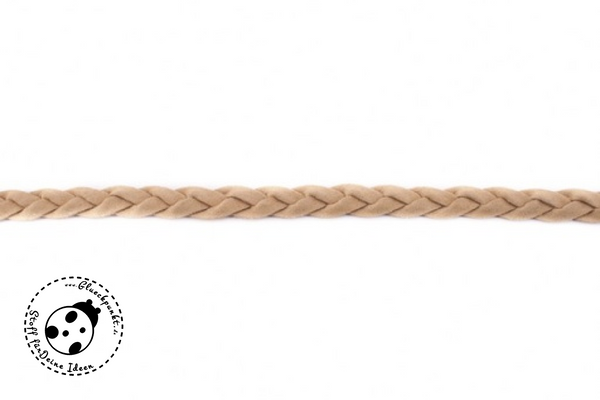 flache Kordel/Hoodieband - "Suede Ropes" - 10mm