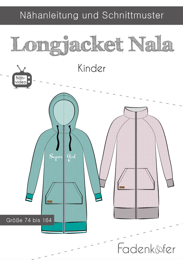 Papierschnittmuster - "Longjacket Nala" - Fadenkäfer