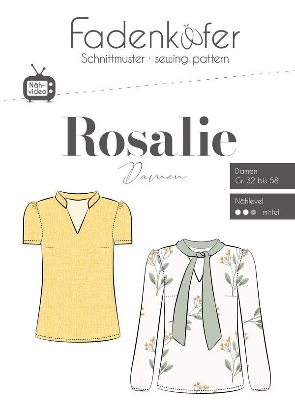 Papierschnittmuster - "Bluse Rosalie" - Fadenkäfer